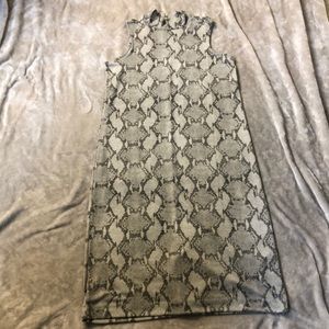 Banana republic snake print dress